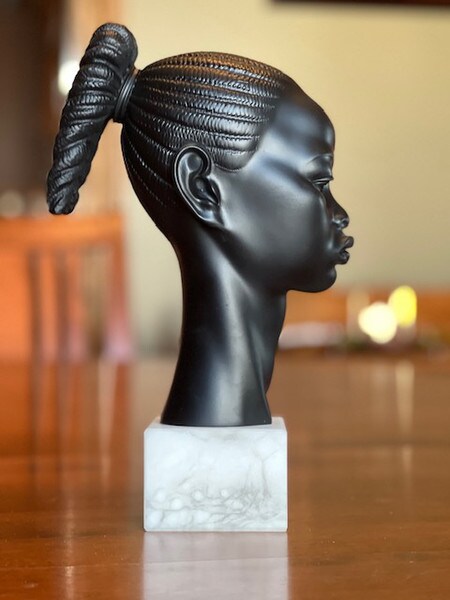 African Princess statue Head Portrait Bust museum marble Egregia Nubian